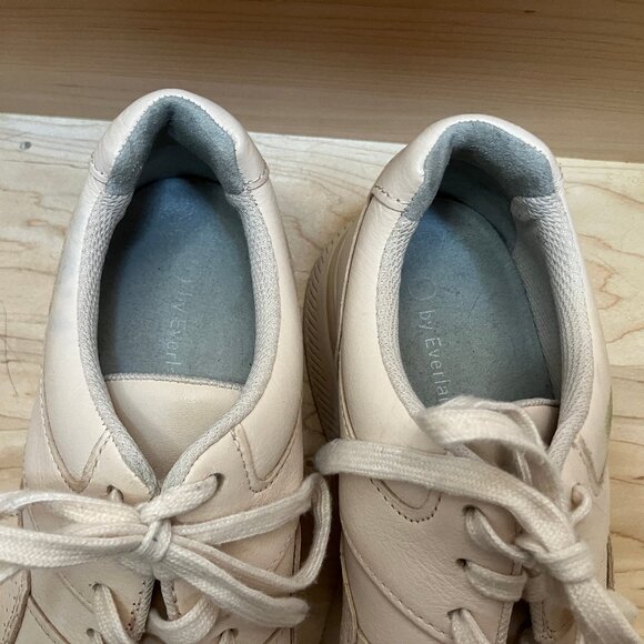 Everlane womens blush-pink leather sneakers, low-top - Picture 4 of 5